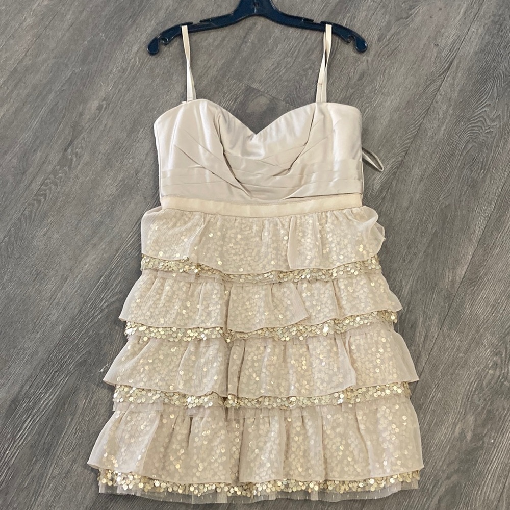 Sequin strapless dress